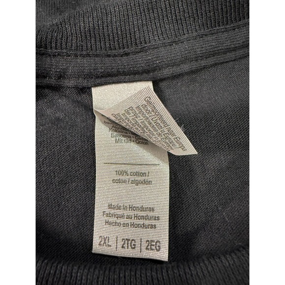 Gildan Heavy Cotton Mens Black T-Shirt 3 Pack Short Sleeve Crew Neck XL 5000 - Picture 9 of 12